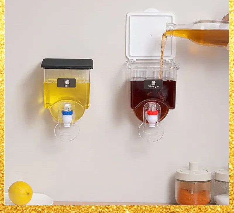 Wall Mounted Oil Vinegar Dispenser