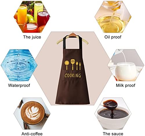 Kitchen Apron Waterproof Hand Wiping With Pocket