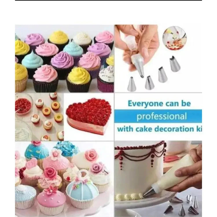 14Pcs Cake Piping Nozzle Tools Set Silicone Icing Piping Cream