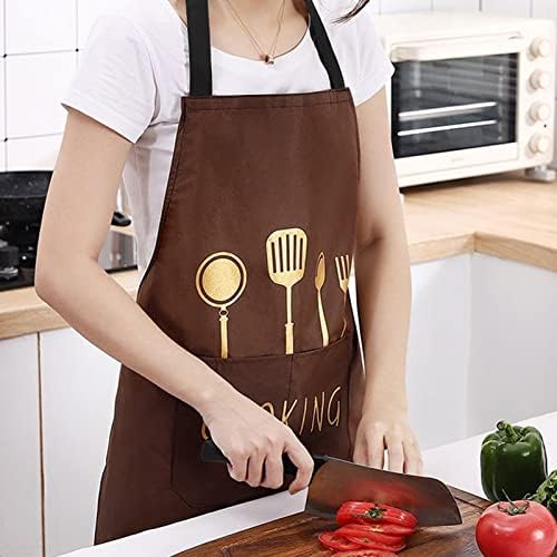 Kitchen Apron Waterproof Hand Wiping With Pocket