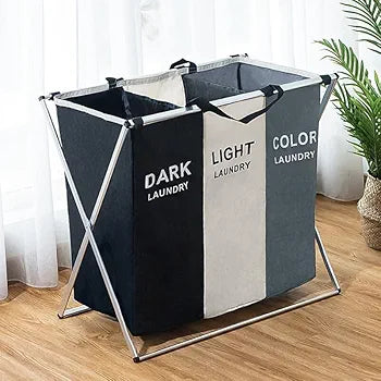 2-3 Portion Laundry Basket Stylish Space Saving Solution For Organized Laundry