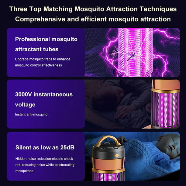 Portable Mosquito Trap Rechargeable Outdoor USB Electric Mosquito killer Lamp