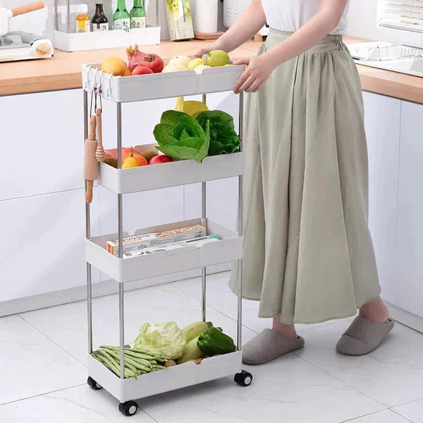 Multifunctional 4 layer Trolley Rack