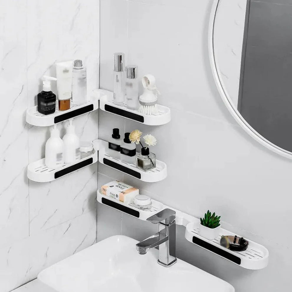 Mounted Shelf Storage Bathroom Revolving Rack