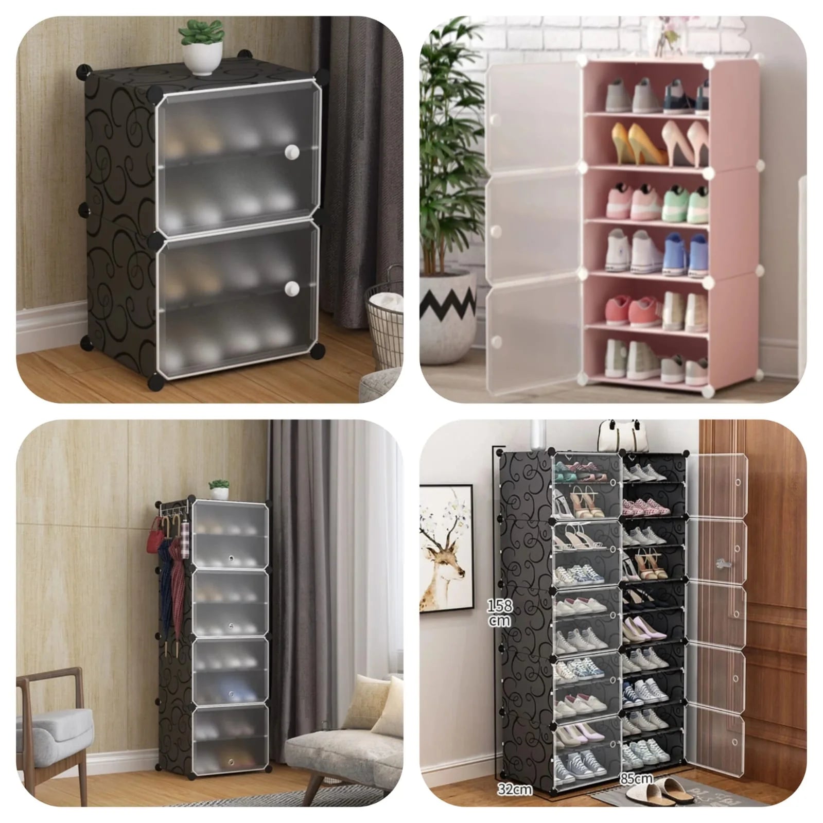 Vertical Shoe Rack Entryway Shoes Tower Shoe Storage Stand Vertical Shoe Rack