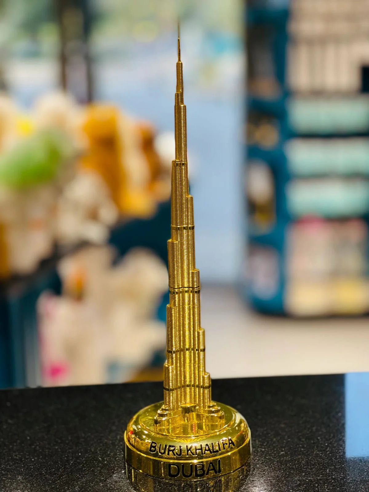 Metal Golden Chrome Burj Khalifa Model