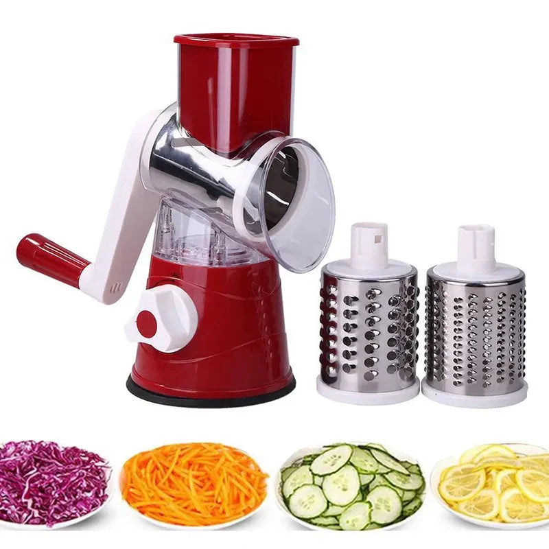 3in1 Manual Rotary Vegetable Fruit Slicer