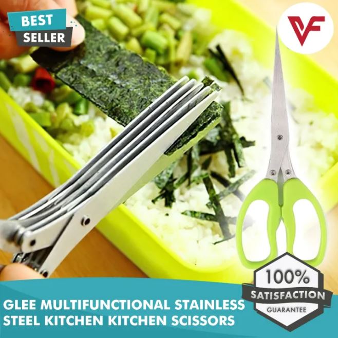 5 Blades Scissors Stainless Steel Kitchen Knives