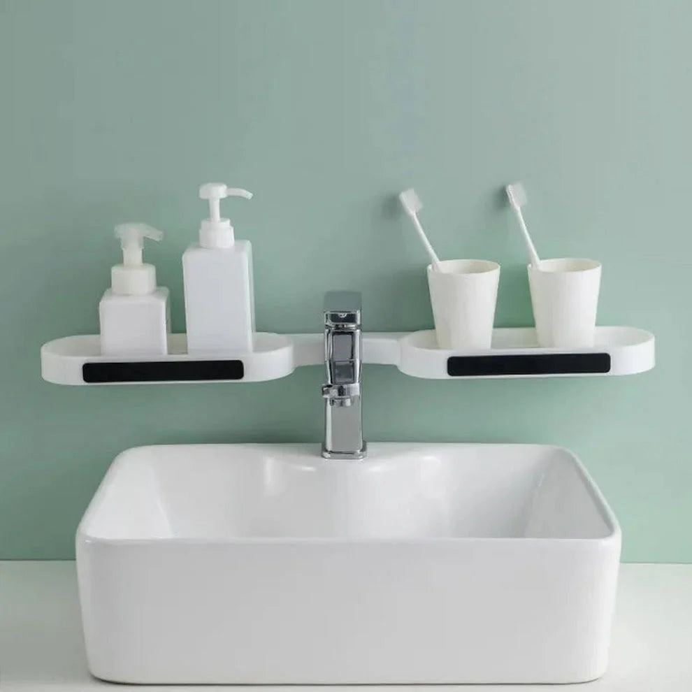 Mounted Shelf Storage Bathroom Revolving Rack