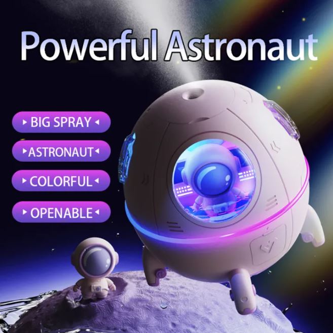 Astronaut Air Humidifier 220ml With Soothing Night Light Breathe