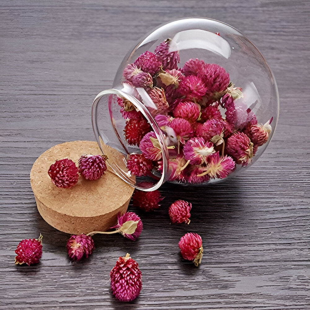 Elegant Landscape Glass Jar With Wooden Cap