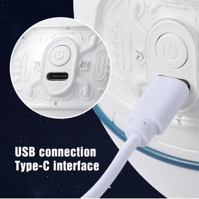 Astronaut Air Humidifier 220ml With Soothing Night Light Breathe