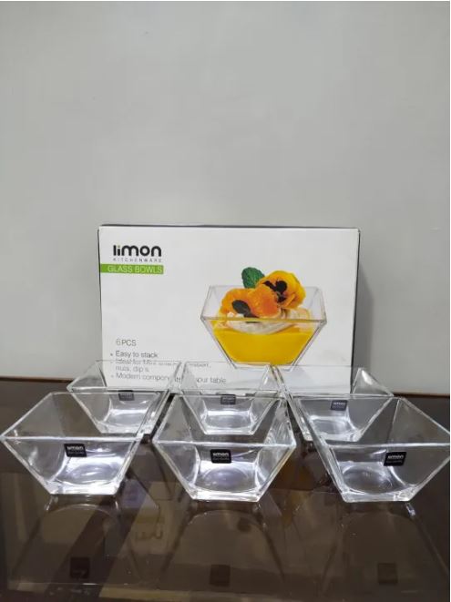 Limon 200 ML 6 Pcs Glass Bowl Set